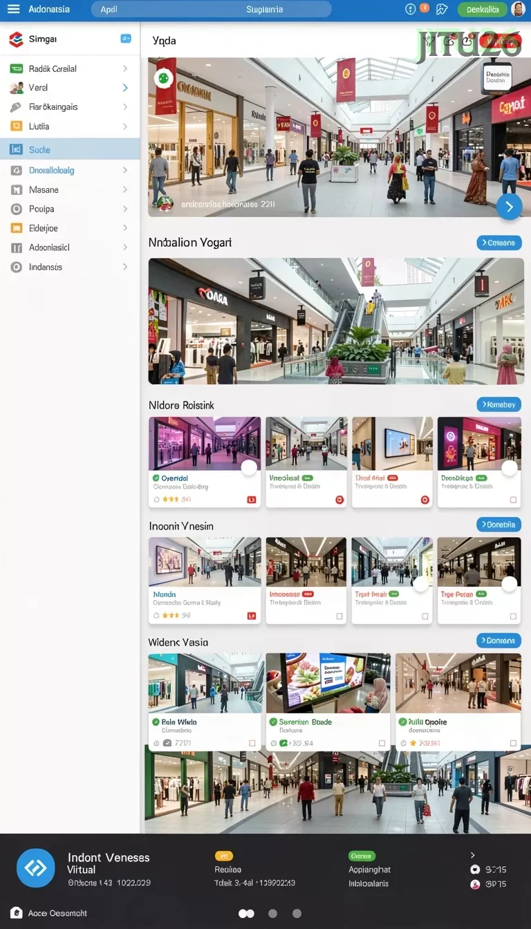 Cuplikan layar 889ZK — menu navigasi