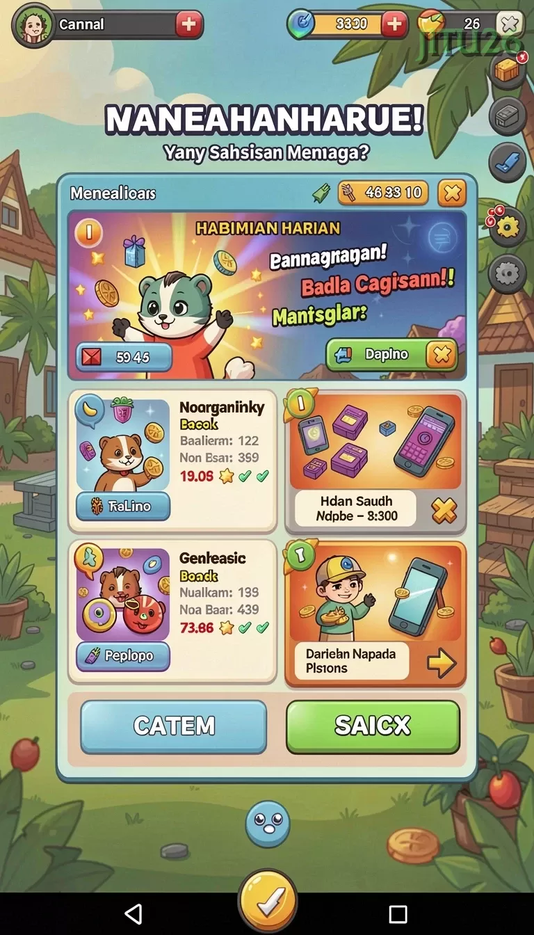Cuplikan layar 889ZK — halaman utama