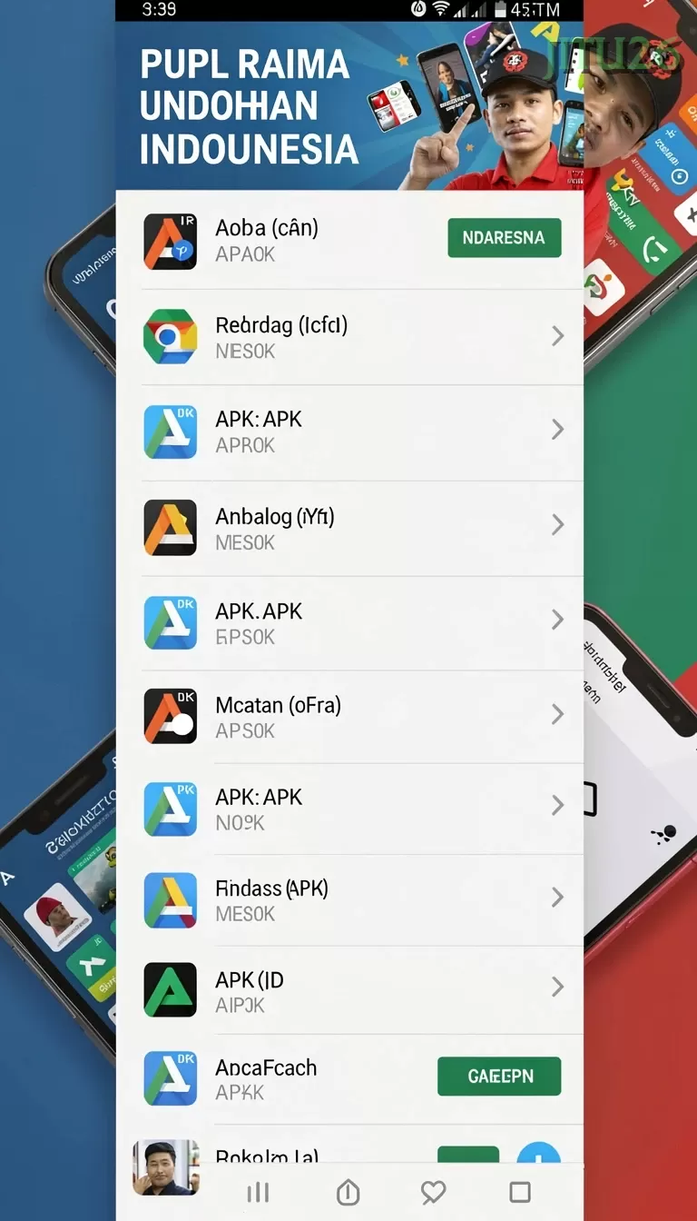 Cuplikan layar MACANTOGEL — menu navigasi