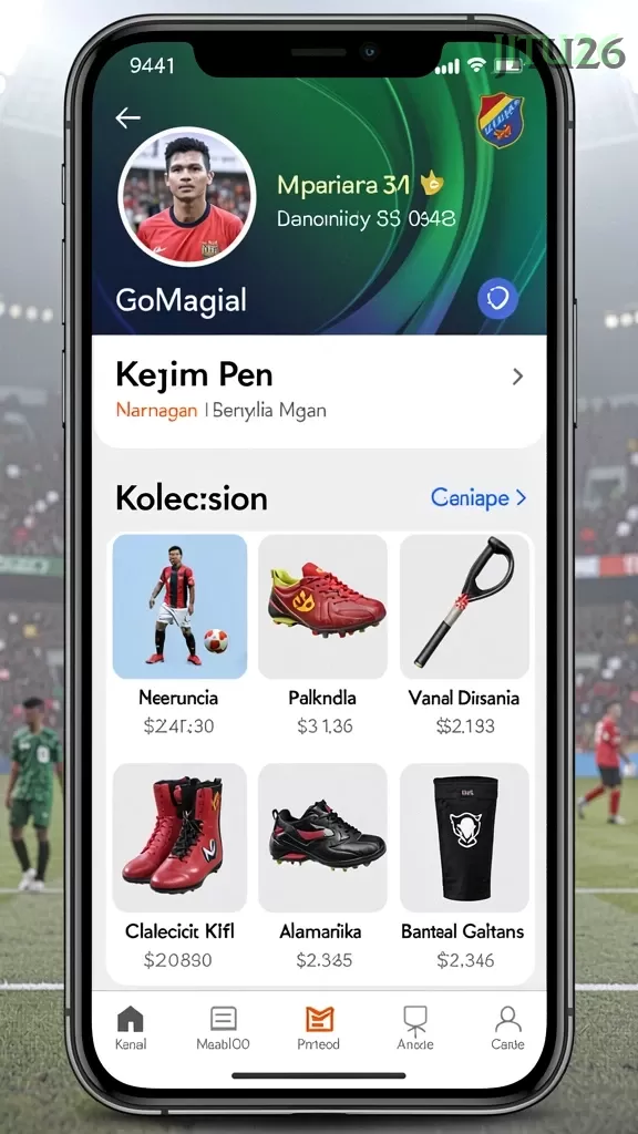 Cuplikan layar 889ZK — pengaturan akun